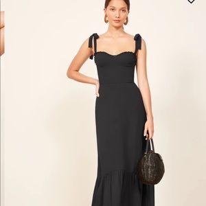 Reformation Nikita Dress Black